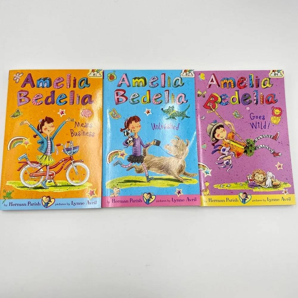 Amelia Bedelia Kids Chapter Books Set Means Business‎ Unleashed Goes Wild Parish